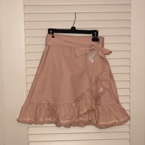 Blush Pink Wrap Skirt